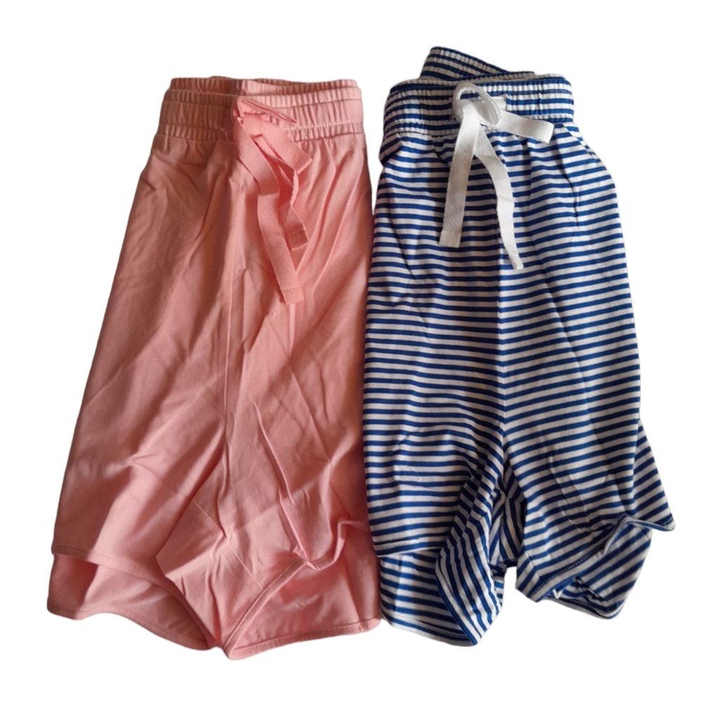 Style & Co. Plus All Cotton Pink Icing Cobalt Lounge Shorts Bundle Size 0X